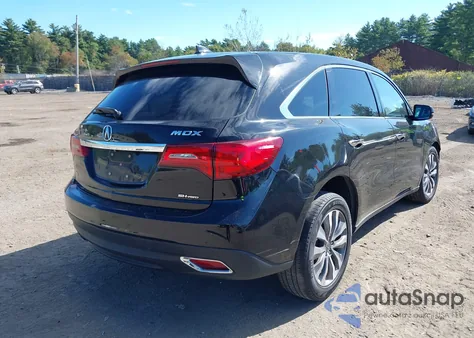 2016 Acura Mdx Technology Acurawatch Plus Packages/Technology Package из США, поврежденный, VIN 5FRYD4H48GB060270